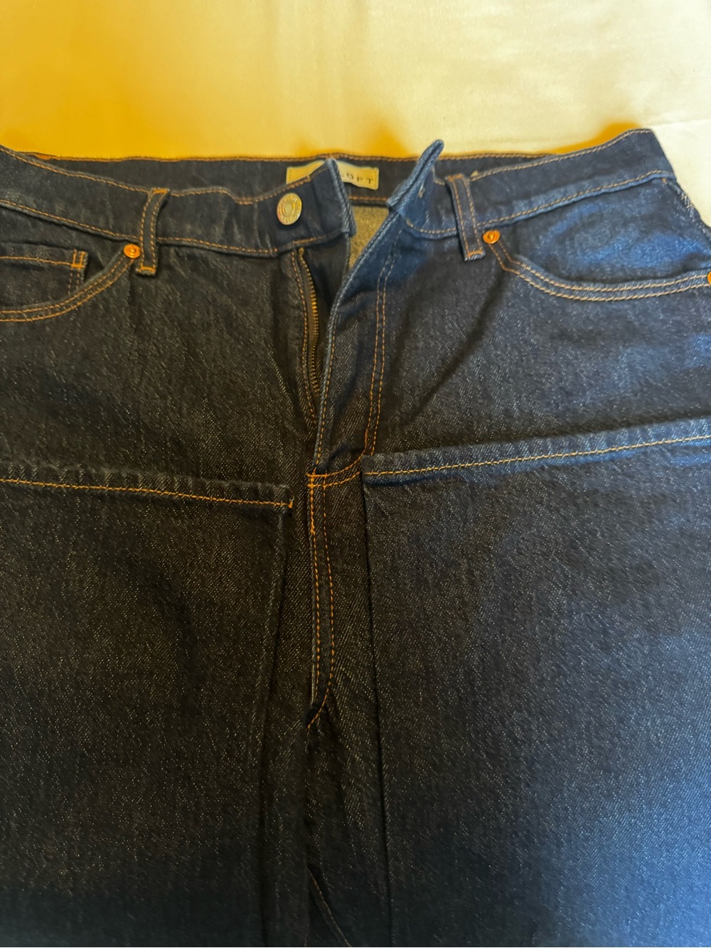LOFT Dark Indigo Relaxed Jeans